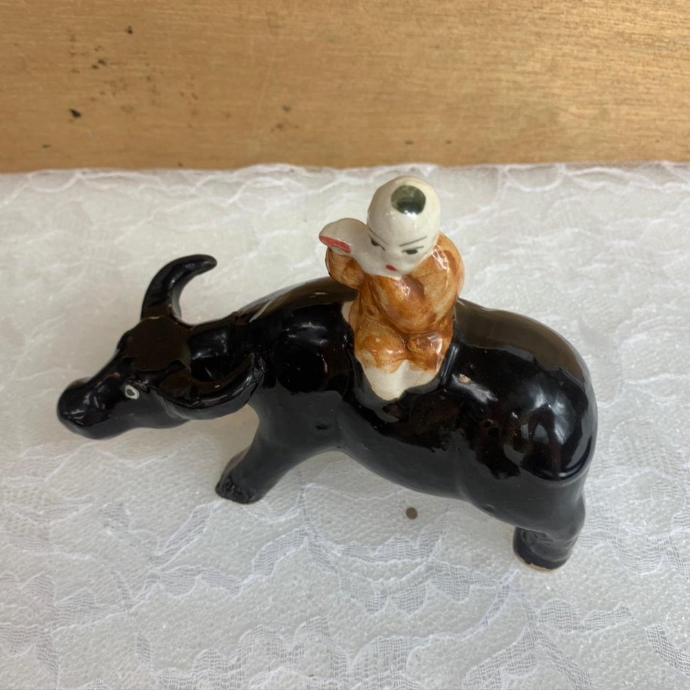 Antique Chinese Bull Rider - Picture 9 of 10